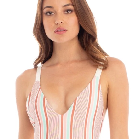 Tavik - Women’s Claire Striped One Piece Swimsuit with low twist back. NWT SZ XS - Picture 4 of 9